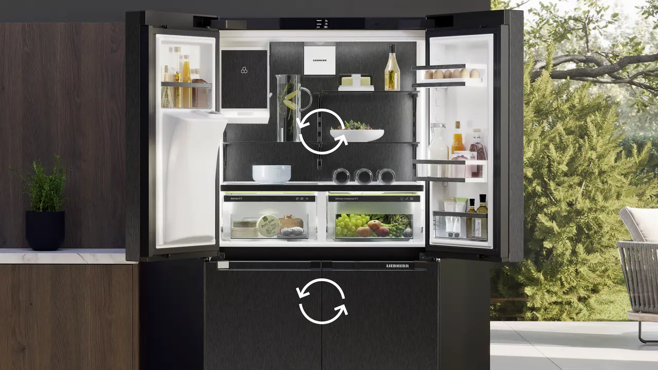 miページ☆ Msdd 9012 Pure NoFrost 4-drzwiowa chłodziarko-zamrażarka French